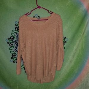 pinkish/tan sweater